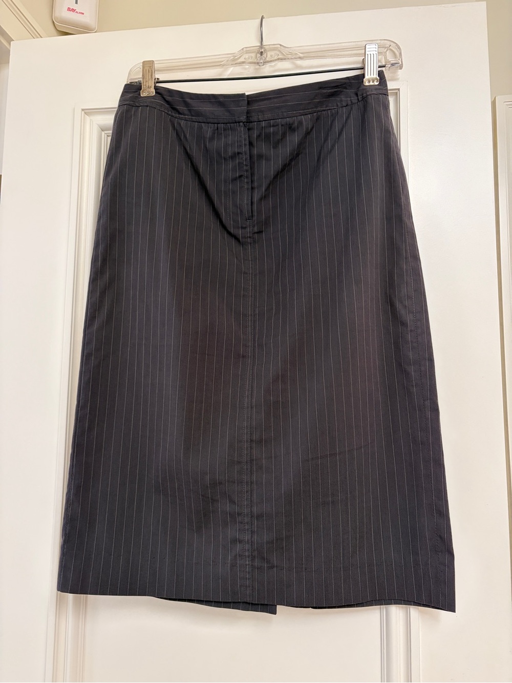 Theory Classic Pinstripe Pencil Skirt - gray